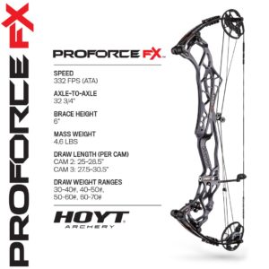 2019 Hoyt Archery New Release - ProForce FX Spec Sheet