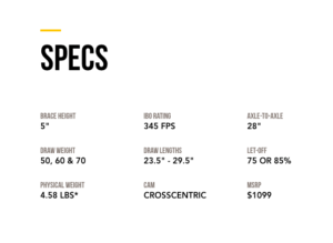 2019 Mathews TX-5 Specs